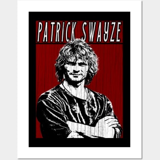 Vintage Retro Patrick Swayze Posters and Art